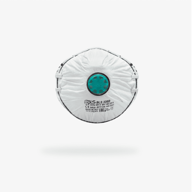 Respirador Descartable BLS Classic 226BW FFP2 con Carbón Activado - Protección Respiratoria | SMP Seguridad Industrial