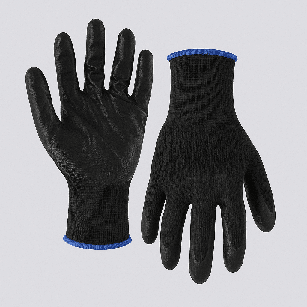 Guante sin Costura de Poliéster y Spandex con Baño de Nitrilo Liso - Guantes | SMP Seguridad Industrial